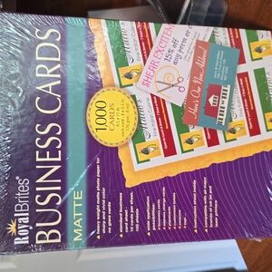 Royal Brites Matte Business Cards 1000 NEW